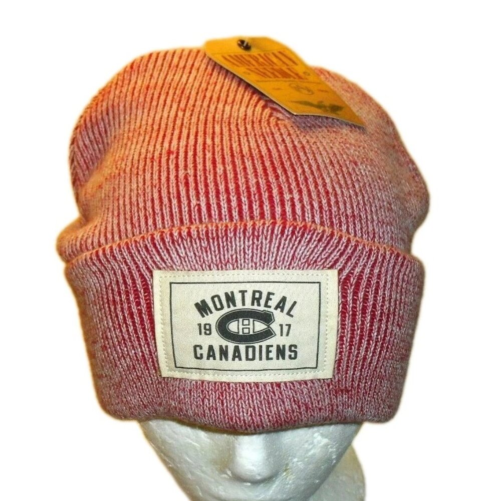Montreal Canadiens Mens American Needle Cuffed Red Beanie Winter Hat Cap New Nhl